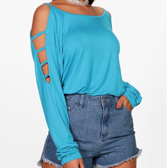 NWT🌸White Long Sleeved Super Soft Viscose Tee🌸 - Picture 2 of 5